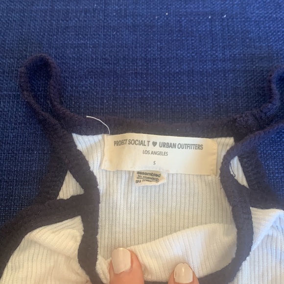 white urban top - sheer - Picture 3 of 3